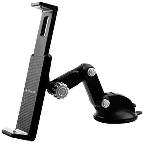 Esoulk Car Tablet Mount Holder, Windshield/Dashboard Universal Car Tablet Mobile Phone/Device Cradle for iOS/Android Tablet, iPad, Smartphone and More