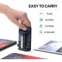 Cell Phone Stand, Angle Height Adjustable Cell Phone Stand for Desk, Fully Foldable Phone Holder, Tablet Stand, Case Friendly Compatible with All Mobile Phone/iPad/Kindle/Tablet (Black)