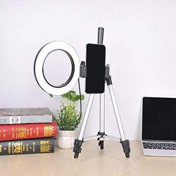 WongPing 5.7" Ring Light with Tripod Stand for YouTube Video Selfie Live Stream and Makeup Dimmable LED Camera Light with Cellphone Holder Desktop 64 Led Lamp