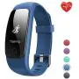 Fitness Tracker HR,Teslasz T107Plus Bluetooth 4.0 Pedometer with Heart Rate Monitor Auto Sleep Monitor Activity Tracker for Android iOS Smart Phone