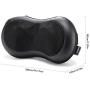 Naipo Shiatsu Massage Pillow Back Neck Massager with Heat Kneading for Shoulders, Lower Back Pain, Full Body, Legs, Foot Use at Home, Office, and Car, Black