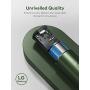 Mini Portable Charger 3350mAh Xcentz, Compact External Battery Premium Aluminum with Flashlight Lipstick-Sized Pocket Power Bank Phone Charger for iPhone, Samsung Galaxy, Other Android Phone - Green