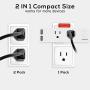 JUOYOU 2PCS Smart Plug with USB Fast Charging Ports,Works with Alexa Google Home Tuya,Voice & App Remote Control, Schedule and Timer Function,Mini WiFi Outlet Wireless Plug 16A Max