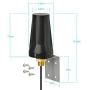 Bingfu 4G LTE Outdoor Wall Mount Waterproof Antenna SMA Male Antenna Compatible with Verizon AT&T T-Mobile Sprint 4G LTE Router Gateway Modem Cell Phone Signal Booster Cellular Amplifier Trail Camera