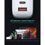USB C Charger AUKEY Omnia 65W Fast Charger (Dual Port USB C PD 3.0 Plus USB A) with GaNFast Technology and Dynamic Detect PD Charger Wall Charger for MacBook Pro Air, iPad Pro, iPhone SE, ASUS, HP, LG