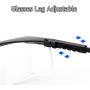 WILNARA Safety Eyewear Protective Glasses Scratch & Fog Resistant, Safety Goggles For Outdoor Sports, Driving, And Lab Safety Clear Lens Leg Adjustable and Stretchable-DK30 (BLACK)
