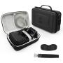 AMVR Leather Fashion Travel Case for Storage Oculus Quest VR Gaming Headset and Touch Controllers,Gamepad,Mobile Power Accessories Waterproof Carrying Bag (Renewed)