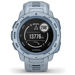 Garmin Instinct, Rugged Outdoor Watch with GPS, Features GLONASS and Galileo, Heart Rate Monitoring and 3-Axis Compass, Sea Foam