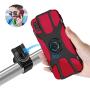 Detachable Bike Phone Mount, 360°Rotation Silicone Bicycle Phone Holder with Adjustable Universal Motorcycle Handlebar Cradle for iPhone 11/11 Pro Max/XS Max/XR/8/8 Plus,Samsung Note 10/S20/S10