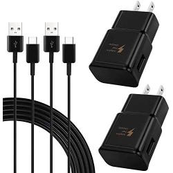 Adaptive Fast Charger Compatible Samsung Galaxy S10 S10e S9 S9 Plus S8 S8+ Note 8 Note 9,Fast Charging Wall Charger Adapter with 6.6ft Type C Charging Cable