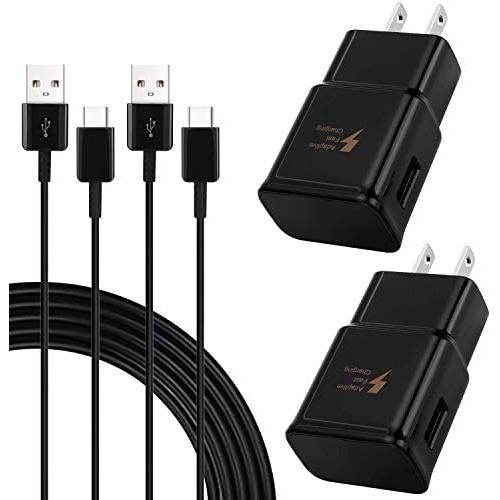 Adaptive Fast Charger Compatible Samsung Galaxy S10 S10e S9 S9 Plus S8 S8+ Note 8 Note 9,Fast Charging Wall Charger Adapter with 6.6ft Type C Charging Cable
