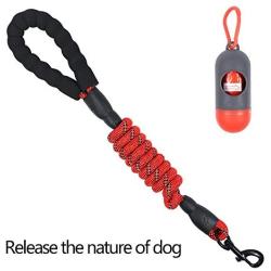 TOLIN 5 FT 1/2 inch DiameterHeavy Duty Dog Leash with Comfortable Padded Handle Reflective Dog leashes for Medium Large Dogs Strong Dog Leash Extra