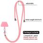SS Phone Lanyard, Adjustable Detachable Neck Cord Lanyard Strap and Phone Safety Tether for All Phones and Case Combinations (Pink)