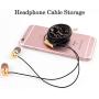Black Marble Phone Finger Foldable Expanding Stand Holder Kickstand Hand Grip Car Mount Hooks Widely Compatible with Almost All Phones/Cases