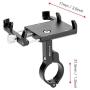 iFCOW Bicycle Phone Holder, GUB PRO2 Road Bicycle Mountain Bike Handlebar Mobile Phone Holder Cycling Accessory Titanium