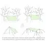 None-branded Waterproof Camping Tarp for Picnics, Tent Footprint, and Sunshade
