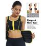 ALONG FIT Sweat Sauna Vest for Women Waist Trainer Corset Fitness Weight Loss Neoprene Body Shaper