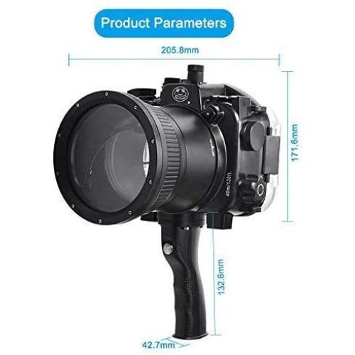 Sea frogs for Sony A7 II FE 28-70mm 40M/130FT Underwater Camera housing with Pistol Grip (Standard