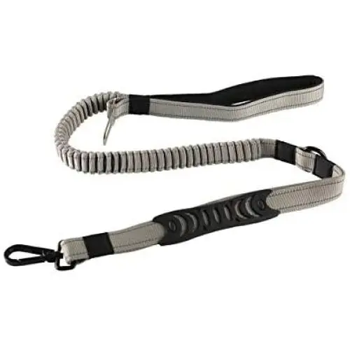 SKYMEE 5FT Bungee Dog Leash for Big Dogs, 5-in-1 Multifunction Shock Absorbing Reflective Leash with Car Seat Bucket, Double Padded Traffic Handle Extra Control for Dog Walking Running Training SKYMEE 5FT Bungee Dog Leash for Big Dogs, 5-in-1 Multifunction Shock Absorbing Reflective Leash with Car Seat Bucket, Double Padded Traffic Handle Extra Control for Dog Walking Running Training