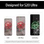 Galaxy S20 Ultra Screen Protector [Dome Glass] Full HD Clear 3D Curved Edge Tempered Glass [Better Solution for Ultrasonic Fingerprint] Installation Tray by Whitestone - Two Pack