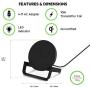 Belkin F7U083ttBLK Wireless Charging Stand 10W (Wireless Charger for iPhone SE, 11, 11 Pro, 11 Pro Max, XS, XS Max, XR, X, 8, 8 Plus, Samsung Galaxy S20, S10, Note10, More