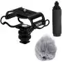 Movo AEK-Z4 Handy Portable Recorder Accessory Kit with Mic Grip, Shock Mount, and Deadcat Windscreen for Zoom H1n, H2n, H4n, H5, H6, Tascam DR-40X, DR-05X, DR-07X, DR-22WL, DR100MKIII Movo AEK-Z4 Handy Portable Recorder Accessory Kit with Mic Grip, Shock Mount, and Deadcat Windscreen for Zoom H1n, H2n, H4n, H5, H6, Tascam DR-40X, DR-05X, DR-07X, DR-22WL, DR100MKIII