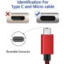USB C Cable 10ft, Long Type C Fast Charging Cable,Durable Nylon Braided for Samsung S20 S10 S9 S8 Plus Note 10 9, Moto Z，LG G8, BLU G9 Pro and Other USB C Charge (Red)