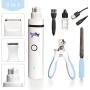 Pet Nail Grinder Clipper Set - Light Rechargeable 2-Speed, 3-in-1 Quiet Electric Dog Nail Trimmer and Fur Clipper Kit for your Cat or Dog - Painless / Small, Med or Large Breeds w/ USB Cable, and Case