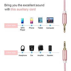 3.5mm Aux Cable, CableCreation 3.5mm Male to Male Stereo Auxillary Audio Cables, Compatible with LilGadgets Headphones, Smartphones, Home/Car Stereos & More, 3-Feet/ 0.9M