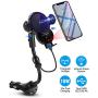 Wireless Car Charger Mount,Walotar Car Cigarette Lighter Phone Holder,Auto Clamping 10W 7.5W Qi Fast Charging Dual USB Port Air Vent Cradle for Cell Phone