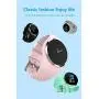ZEERKEER Fitness Tracker Wristband, Heart Rate/Blood Pressure/Blood Oxygen Monitoring, Color Screen Display Waterproof IP67 Smart Watch (Pink)