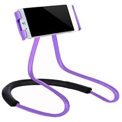 Lazy Cell Phone Holder - Universal Phone Holder to Wear Around Neck Lazy Bracket Free Rotating Smart Mobile Phone Mount Stand
