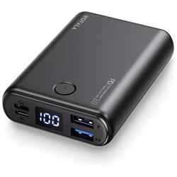 WOFALA Power Bank, 10000mAh Portable Phone Charger 18W PD+Quick Charge 3.0, Dual USB Output & Input with LED Digital Display, External Battery Pack, Compatible with iPhone Xs Xr/Android/iPad/Tablet……