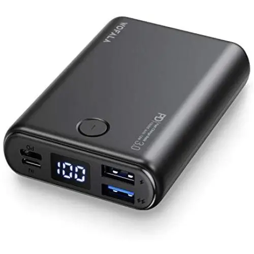 WOFALA Power Bank, 10000mAh Portable Phone Charger 18W PD+Quick Charge 3.0, Dual USB Output & Input with LED Digital Display, External Battery Pack, Compatible with iPhone Xs Xr/Android/iPad/Tablet…… WOFALA Power Bank, 10000mAh Portable Phone Charger 18W PD+Quick Charge 3.0, Dual USB Output & Input with LED Digital Display, External Battery Pack, Compatible with iPhone Xs Xr/Android/iPad/Tablet……
