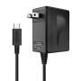 Kowela Charger Power Supply AC Adapter for Nintendo Switch and Switch Lite, Compatible with Console Dock and Pro Controller, 15V 2.6A Fast Charger, With 5ft Cable