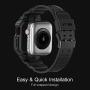 Compatible for Apple Watch Band 44mm 42mm with Bumper Case, amBand Rugged Armor Men Bands for iWatch Series 5 3 4, Sport Military Protective Cases Protector Drop-proof Shockproof Black