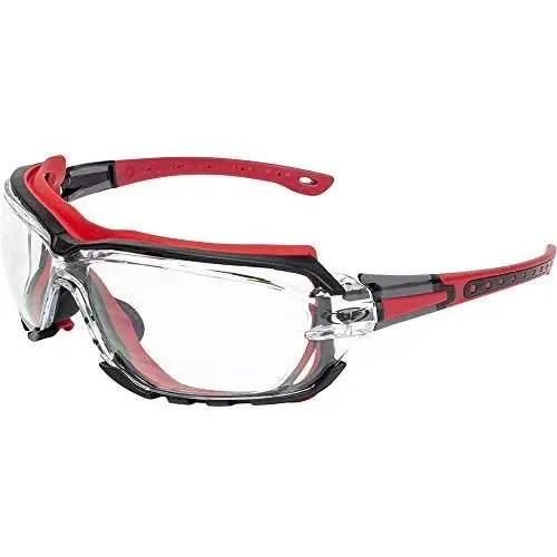 Global Vision Octane Red Gasket Clear One Piece Anti-Fog Sport Motorcycle Global Vision Octane Red Gasket Clear One Piece Anti-Fog Sport Motorcycle