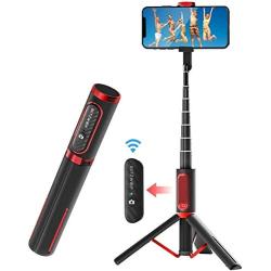 Selfie Stick Tripod, BlitzWolf Lightweight Aluminum All in One Extendable Phone Tripod Selfie Stick Bluetooth with Remote for iPhone 11/Xs MAX/XR/XS/X/8/8 Plus/7/7 Plus/6s, Galaxy S10/S9/S9 Plus, More