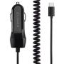 Loxdn Car Charger, USB Port Car Charge Adapter with Built-in Coiled Type C Charging Cable Compatible with Samsung Galaxy S10/S9/Note Series Pixel 3XL LG Nexus HTC and More