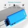 BONAI Portable Charger, USB Power Bank 10,000mAh External Battery Pack and Flashlight Compatible iPhone X 8 6 7 Plus 6s 8 iPad Samsung Galaxy S8 S7 Note 8 Phone Smartphones Tablet - Blue