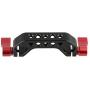 CAMVATE 15mm Rod Clamp with 1/4"-20 Thread for DLSR Camera Rig Cage Baseplate (Red)-2PCS