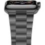 iiteeology Compatible with Apple Watch Band 42mm 44mm, Upgraded Version Solid Stainless Steel Band Business Replacement iWatch Strap for Apple Watch Series 5/4/3/2/1 - Space Gray
