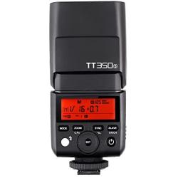 Godox TT350S 2.4G High-Speed Sync 1/8000s TTL GN36 Wireless Master Slave Speedlite Flash Light Compatible for Sony Mirrorless Digital Camera(TTL autoflash) with CONXTRUE LED USB