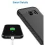 JETech Case for Samsung Galaxy S7 Protective Cover with Shock-Absorption and Carbon Fiber Design (Black)