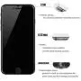 [3-Pack] pehael iPhone 8 Plus 7 Plus High Definition Privacy Screen Protector, Black Tempered Glass Screen Protector, Easy Install (5.5 inch)