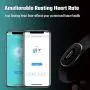 Shanren Heart-Rate-Monitor Chest Strap, Beat 20 Rechargeable HR Sensor, Vibration Alert, Built-in Memory with 100 Sessions