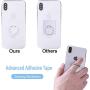 Transparent Phone Ring Cell Phone Ring Holder 360 Degree Rotation Round Finger Ring Stand Kickstand Compatible Most of Smartphones