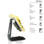 Tonda Cell Phone Stand, Adjustable Desk Phone Holder Cradle Dock Aluminum Stand Compatible with iPhone 11 Pro Xs Max Xr 8 7 6 6s Plus iPad Mini All Smart Phone -Black
