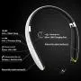 Bluetooth Headphones, BEARTWO Upgraded Foldable Wireless Neckband Headset with Retractable Earbuds, Noise Cancelling Stereo Earphones with Mic for Workout, Running, Driving (with Carry Case) (White) Bluetooth Headphones, BEARTWO Upgraded Foldable Wireless Neckband Headset with Retractable Earbuds, Noise Cancelling Stereo Earphones with Mic for Workout, Running, Driving (with Carry Case) (White)