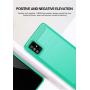 Galaxy A51 case,Samsung A51 case,MAIKEZI Soft TPU Slim Fashion Anti-Fingerprint Non-Slip Protective Phone Case Cover for Samsung Galaxy A51 (Mint Brushed TPU)